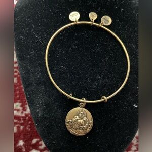 Alex & Ani Bronze Tone Laughing Buddha Bangle